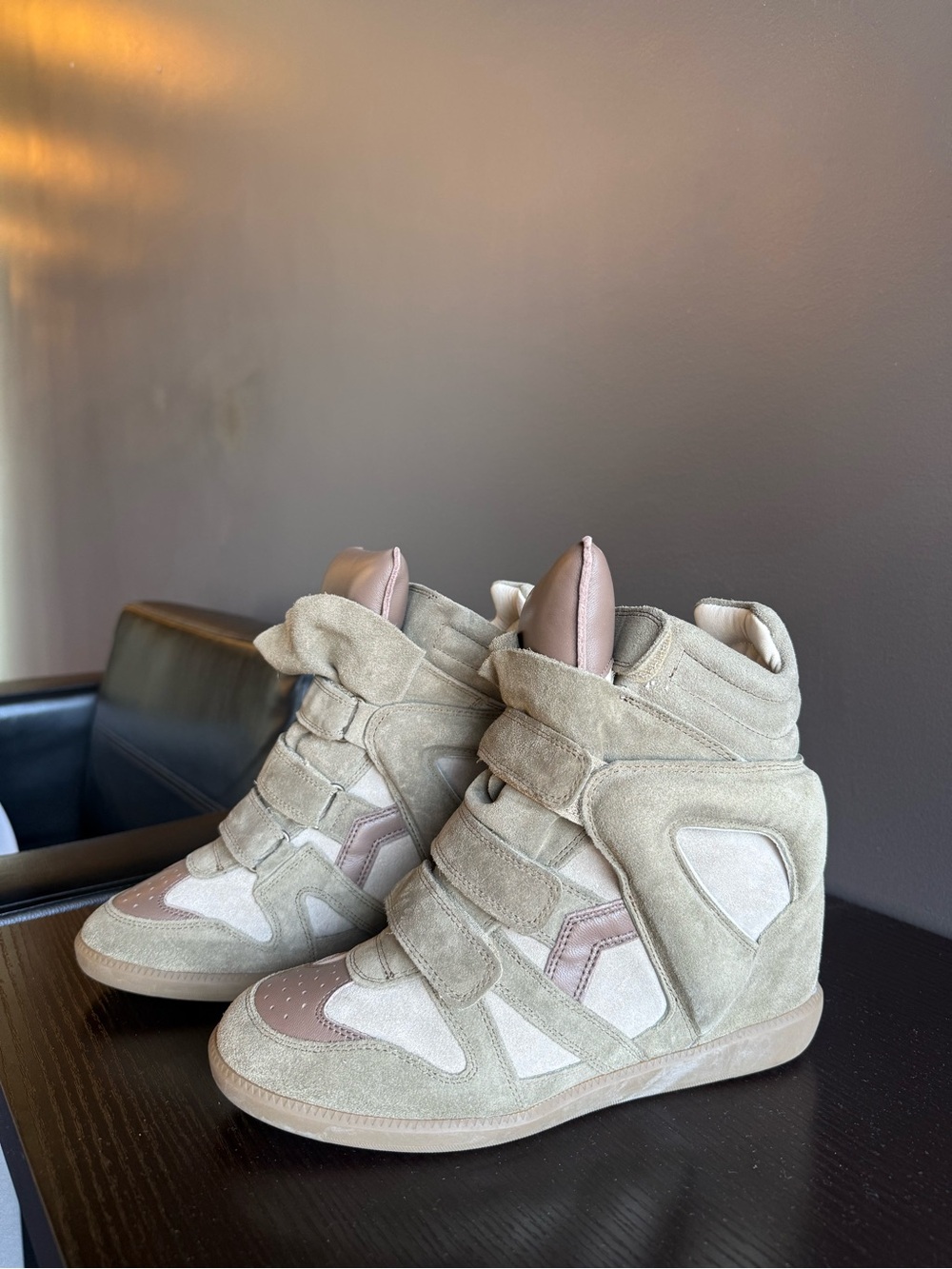 Isabel Marant Taupe Bekett Sneakers